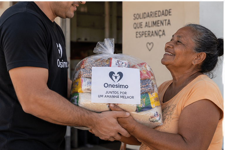 Entrega de cesta básica