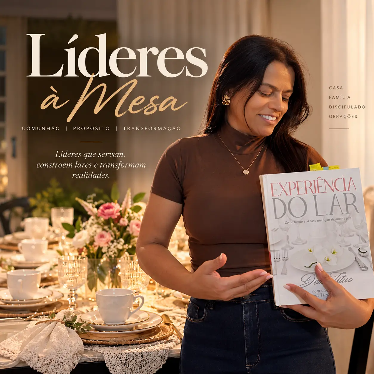 Foto — Líderes à Mesa